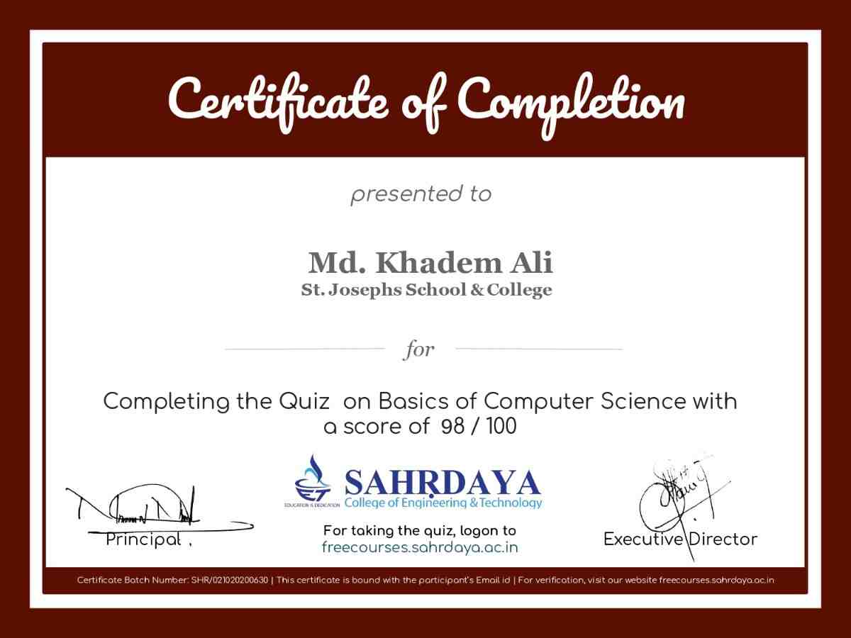 Certificate Image